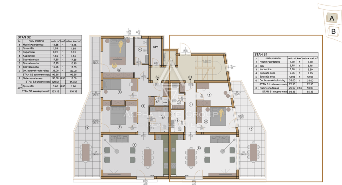 Istra, Pula: Luksuzno pritlično stanovanje z vrtom