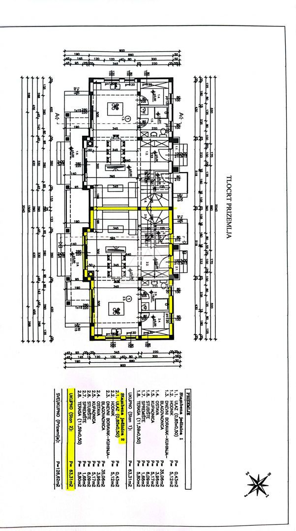Hiša Kaštel, Buje, 114m2