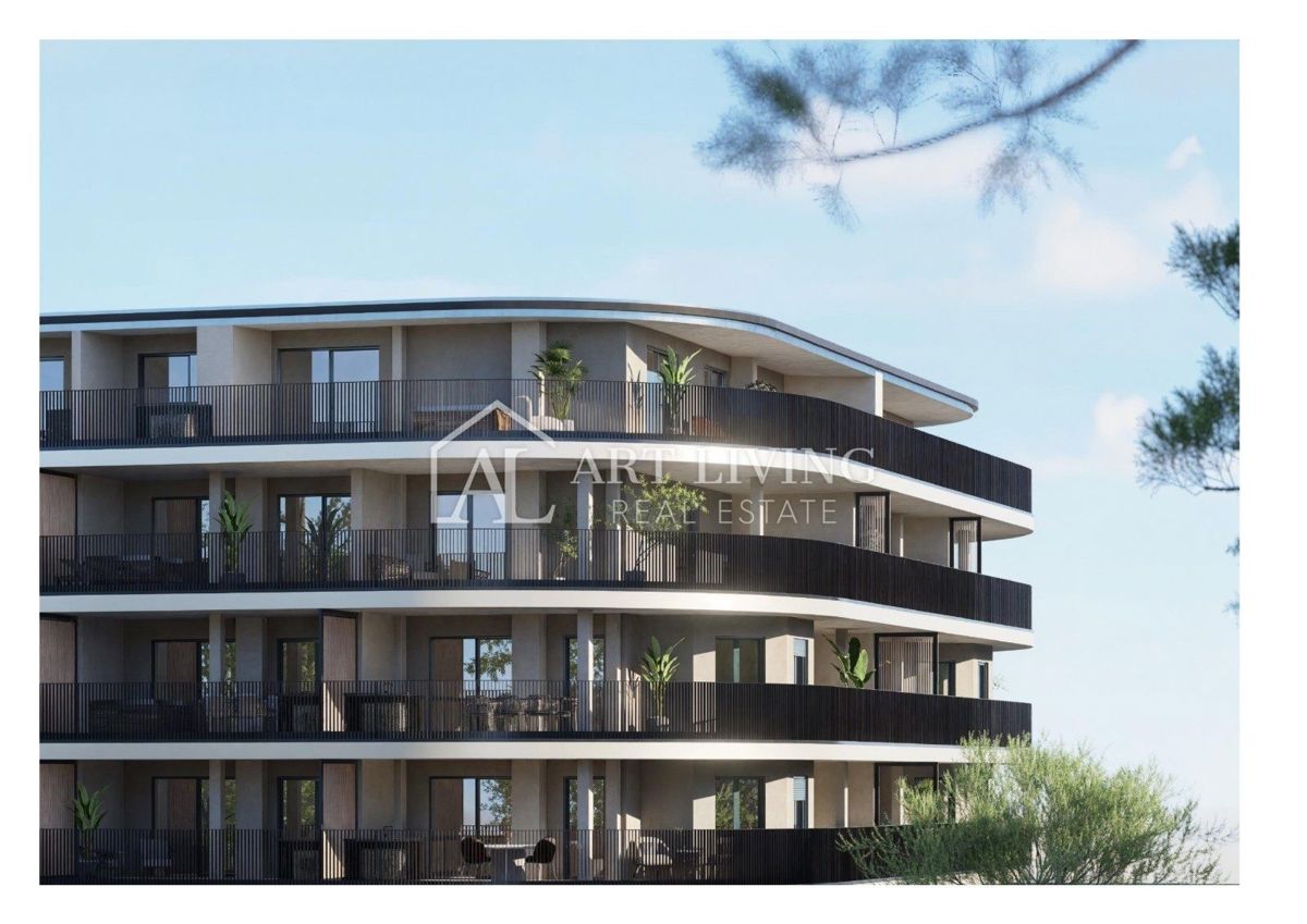 Istra, Umag - NOVOGRADNJA - dvosobno stanovanje v 1. nadstropju s prostornim balkonom