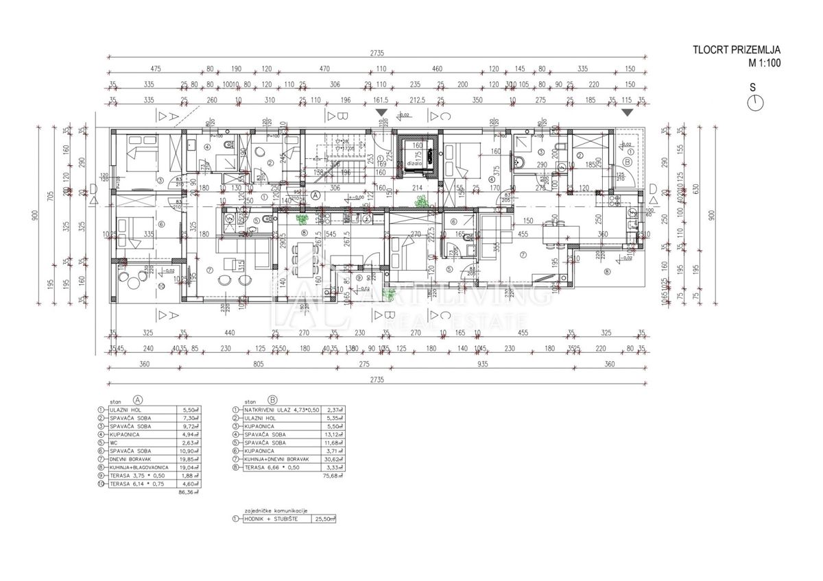 Poreč, okolica - Dvosobno stanovanje v pritličju z velikim vrtom – NOVOGRADNJA!