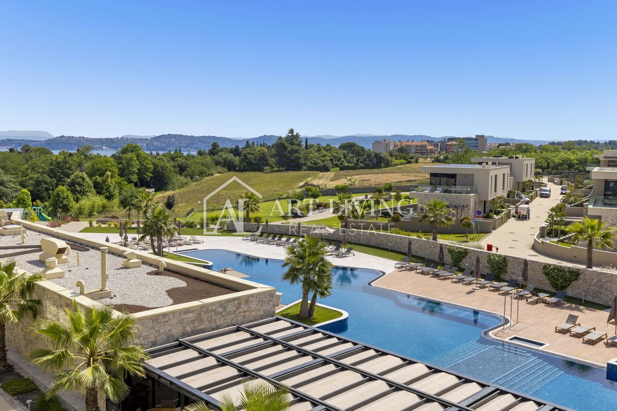 Istra, Umag, Crveni Vrh - Čudovito luksuzno enosobno stanovanje v ekskluzivnem letovišču