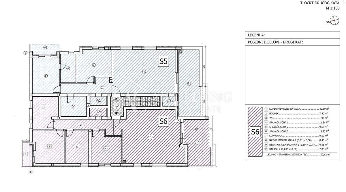Umag, trosobni stan, 109 m2, z lepo in atraktivno lokacijo