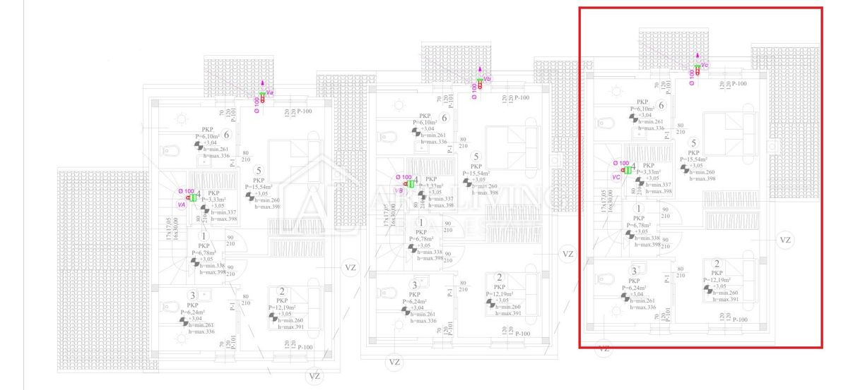 Istra, Umag, okolica – Vrstna hiša na TOP lokaciji – NOVOGRADNJA