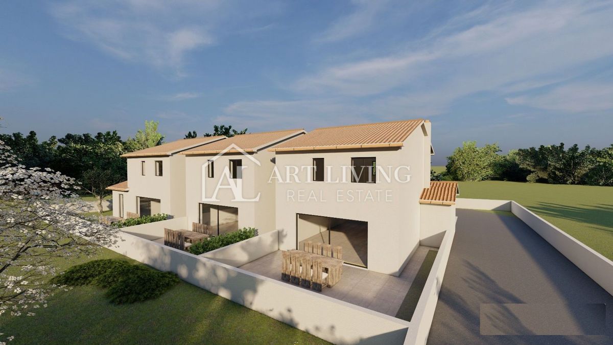 Istra, Umag, okolica – Vrstna hiša na TOP lokaciji – NOVOGRADNJA