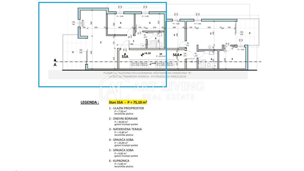 Umag, okolica – Sodobno dvosobno stanovanje s pogledom na morje in skupnim bazenom