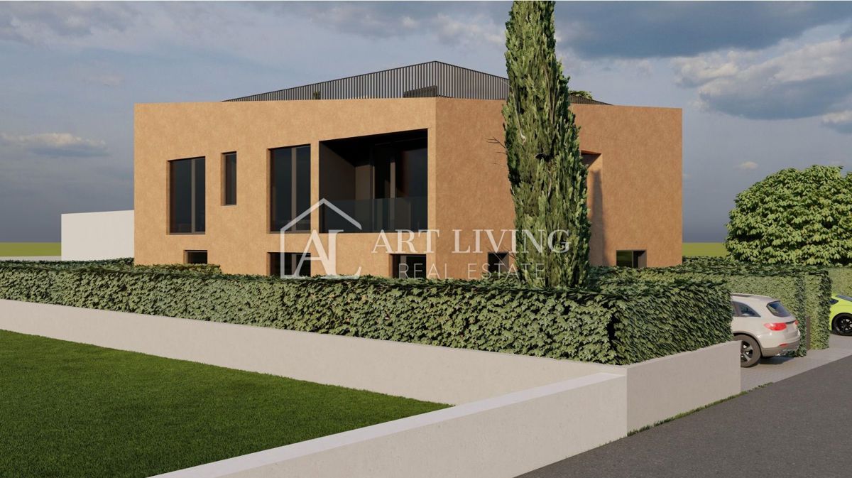 Poreč, okolica – NOVOGRADNJA, enosobno stanovanje, 50 m² z lastnim vrtom