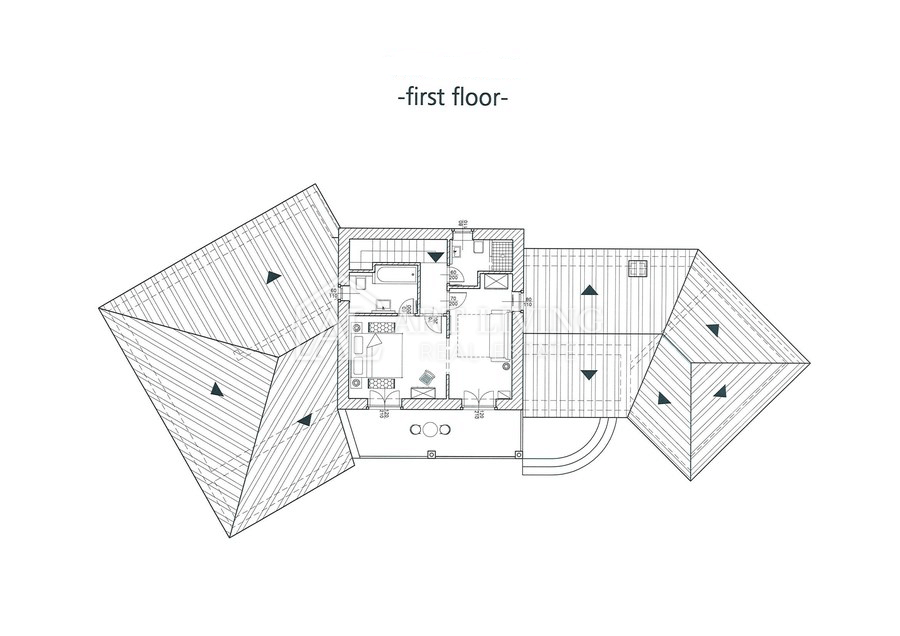 Poreč, okolica - rustikalna kamnita vila z bazenom v istrskem stilu