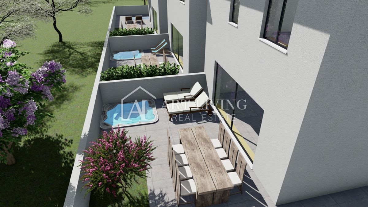 Istra, Umag, okolica – NOVOGRADNJA – Čudovita vrstna hiša na atraktivni lokaciji