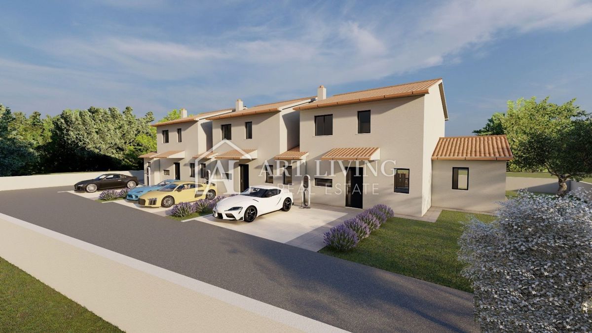 Istra, Umag, okolica – NOVOGRADNJA – Čudovita vrstna hiša na atraktivni lokaciji