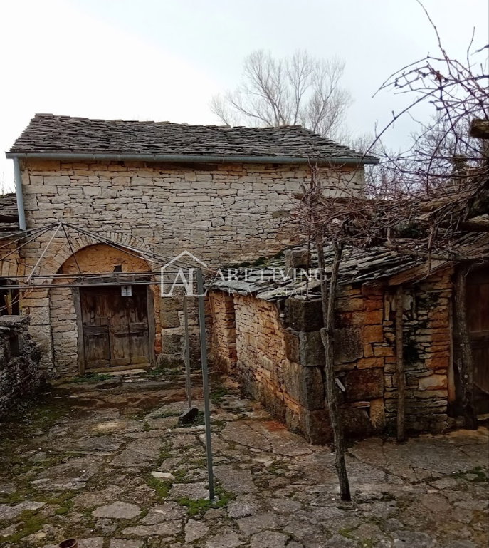 Istra, Grožnjan, okolica - 2 avtentični istrski hiši za prenovo - PRILOŽNOST