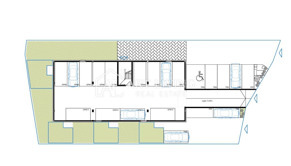 Vodice – moderno enosobno stanovanje v novogradnji, 56 m², 500 m od morja