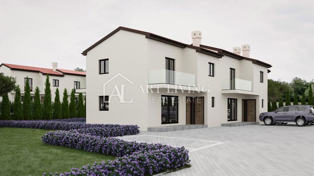 Buje, Kaštel – Moderna vrstna hiša z bazenom – NOVOGRADNJA