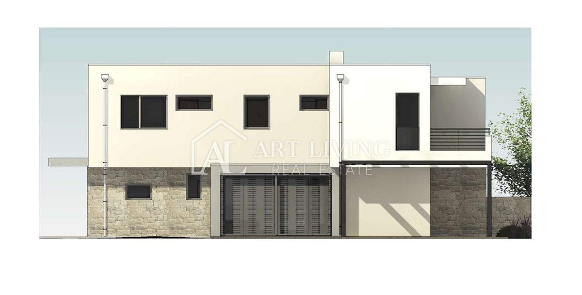 UMAG - MODERNA DVOJNA HIŠA Z BAZENOM – NOVOGRADNJA LE 300 M OD MORJA