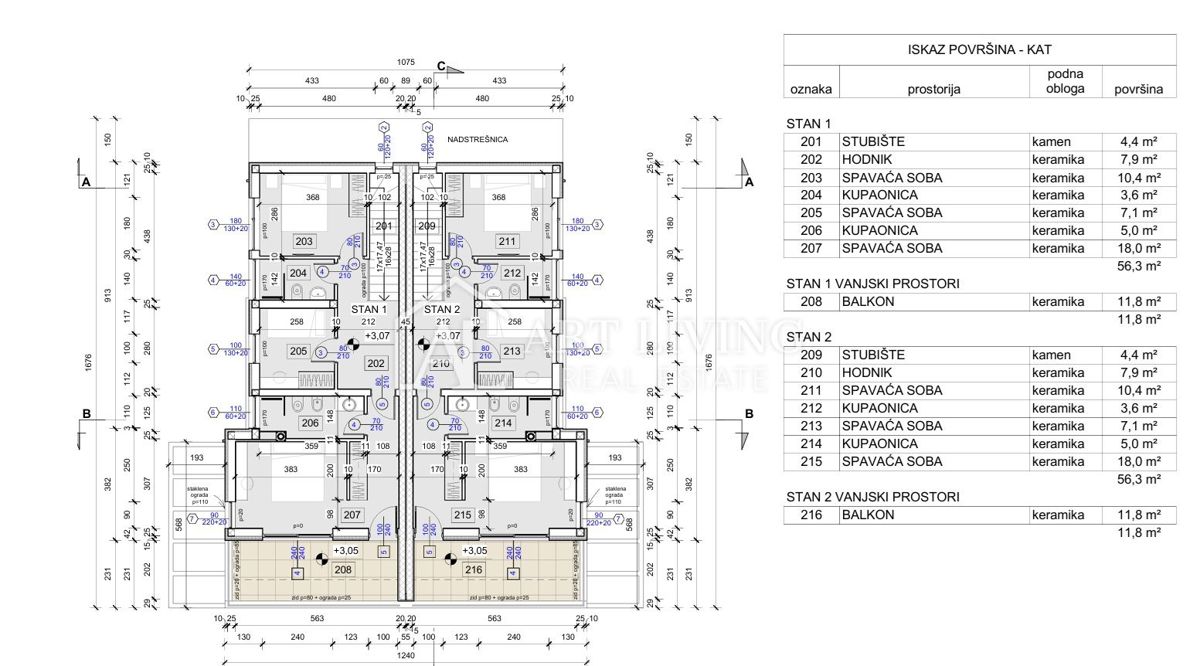 UMAG - MODERNA DVOJNA HIŠA Z BAZENOM – NOVOGRADNJA LE 300 M OD MORJA