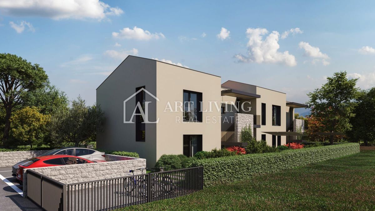 Okolica Poreča – Luksuzno dvosobno stanovanje v 1. nadstropju na mirni in lepi lokaciji