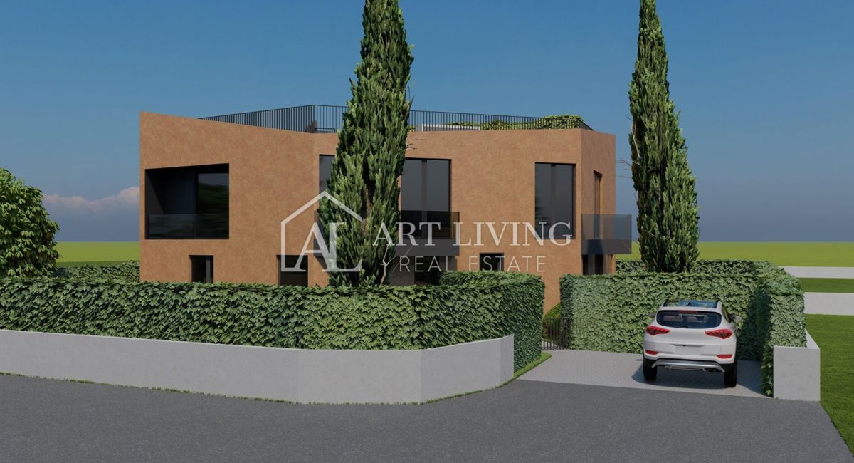 Poreč, okolica - PRILOŽNOST! - moderno enosobno stanovanje, 55m2 z 90m2 vrta