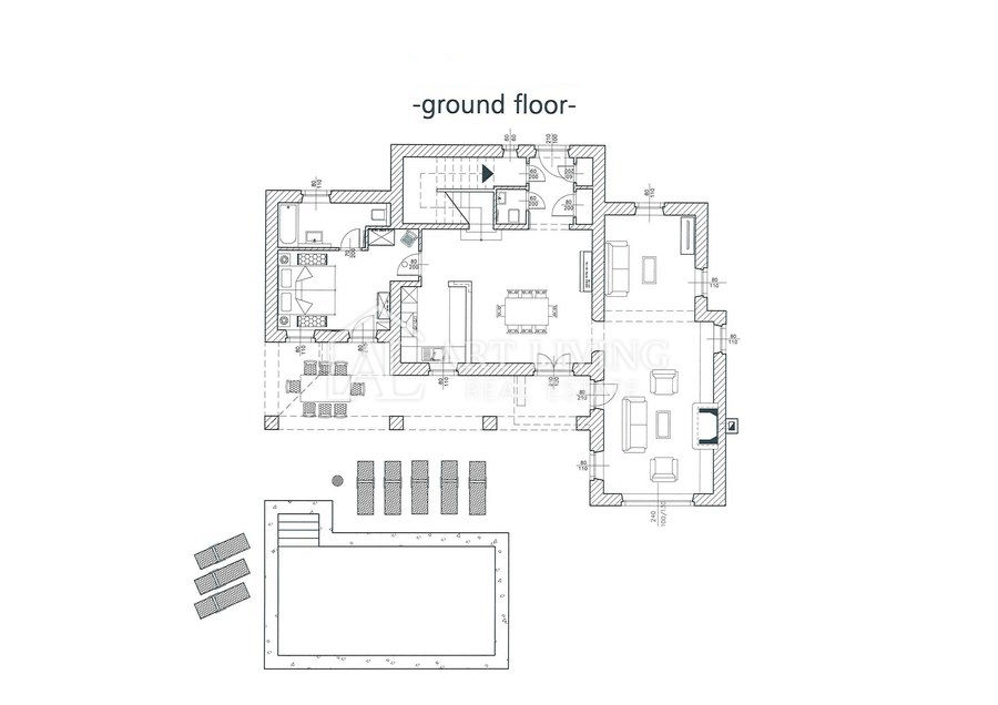Poreč, okolica - Prostorna rustikalna vila z bazenom na mirni lokaciji