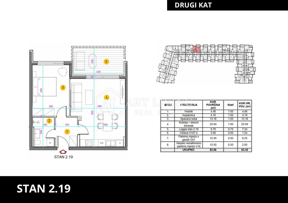 Istra, Umag - enosobno stanovanje v drugem nadstropju v novogradnji
