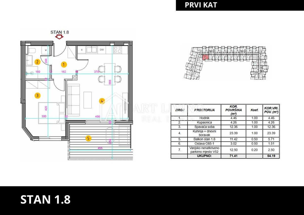 Istra, Umag - čudovito enosobno stanovanje na atraktivni lokaciji - NOVOGRADNJA!!