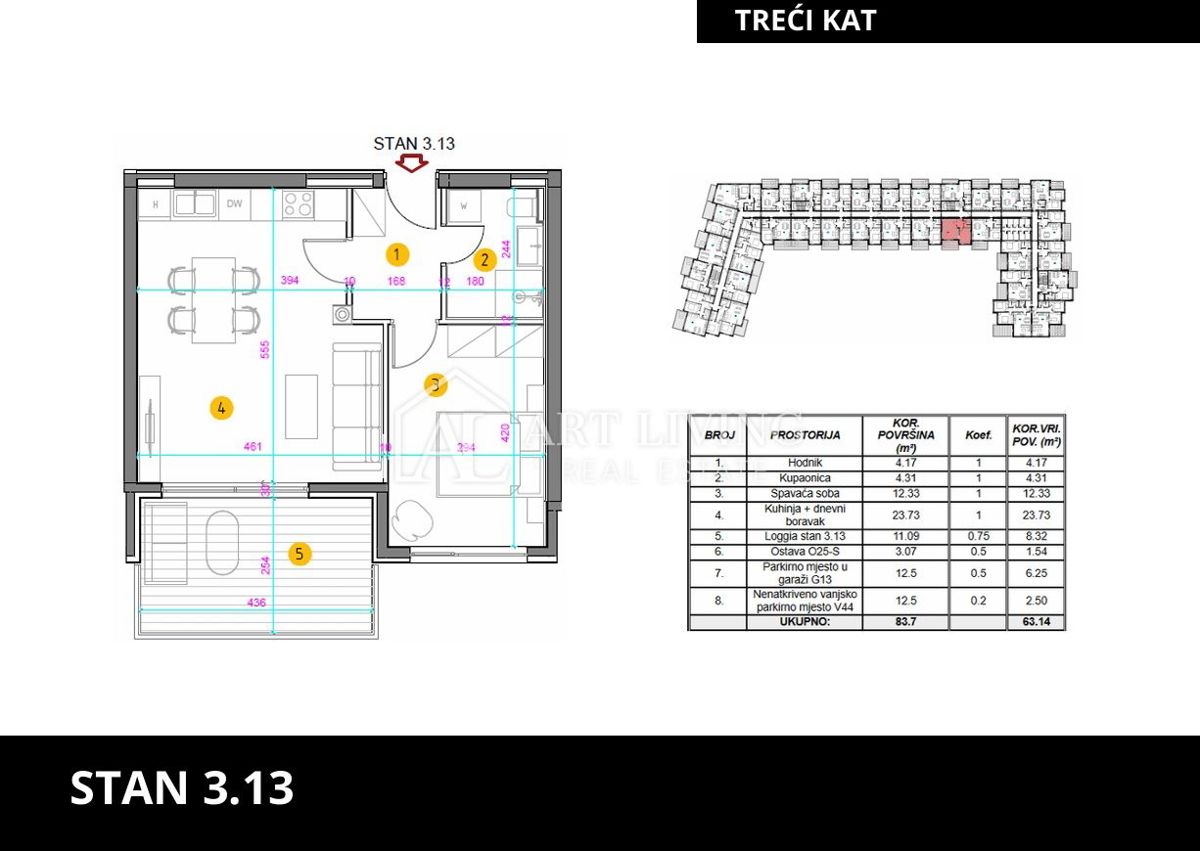 Istra, Umag - atraktivno enosobno stanovanje v novogradnji na odlični lokaciji