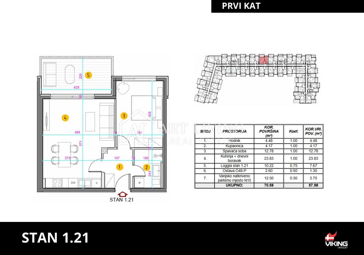 Istra, Umag - atraktivno enosobno stanovanje v centru mesta, NOVOGRADNJA!