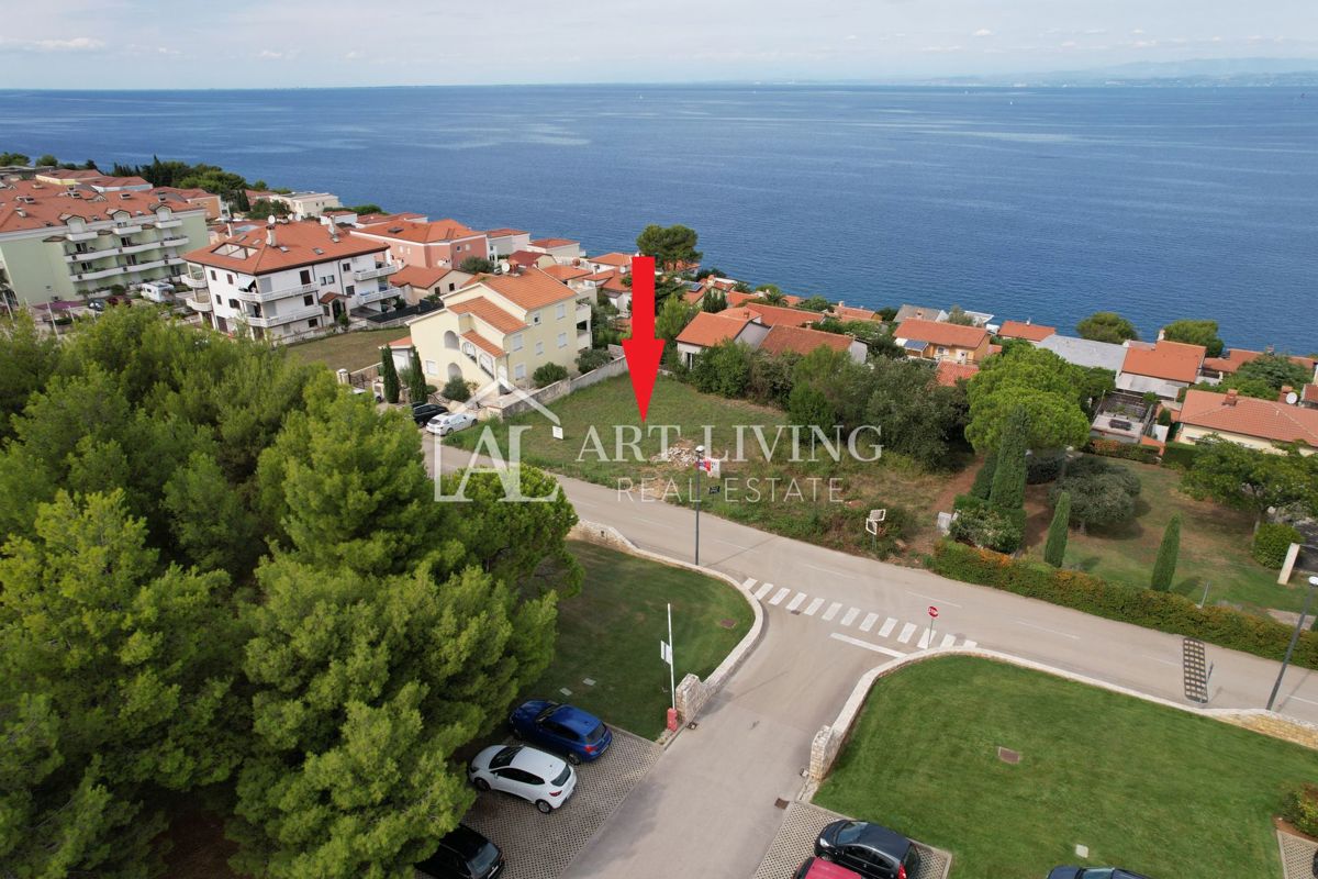 Umag, Crveni Vrh - EKSKLUZIVNO - gradbeno zemljišče s projektom na izjemni lokaciji