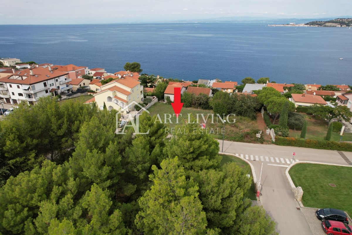 Umag, Crveni Vrh - EKSKLUZIVNO - gradbeno zemljišče s projektom na izjemni lokaciji