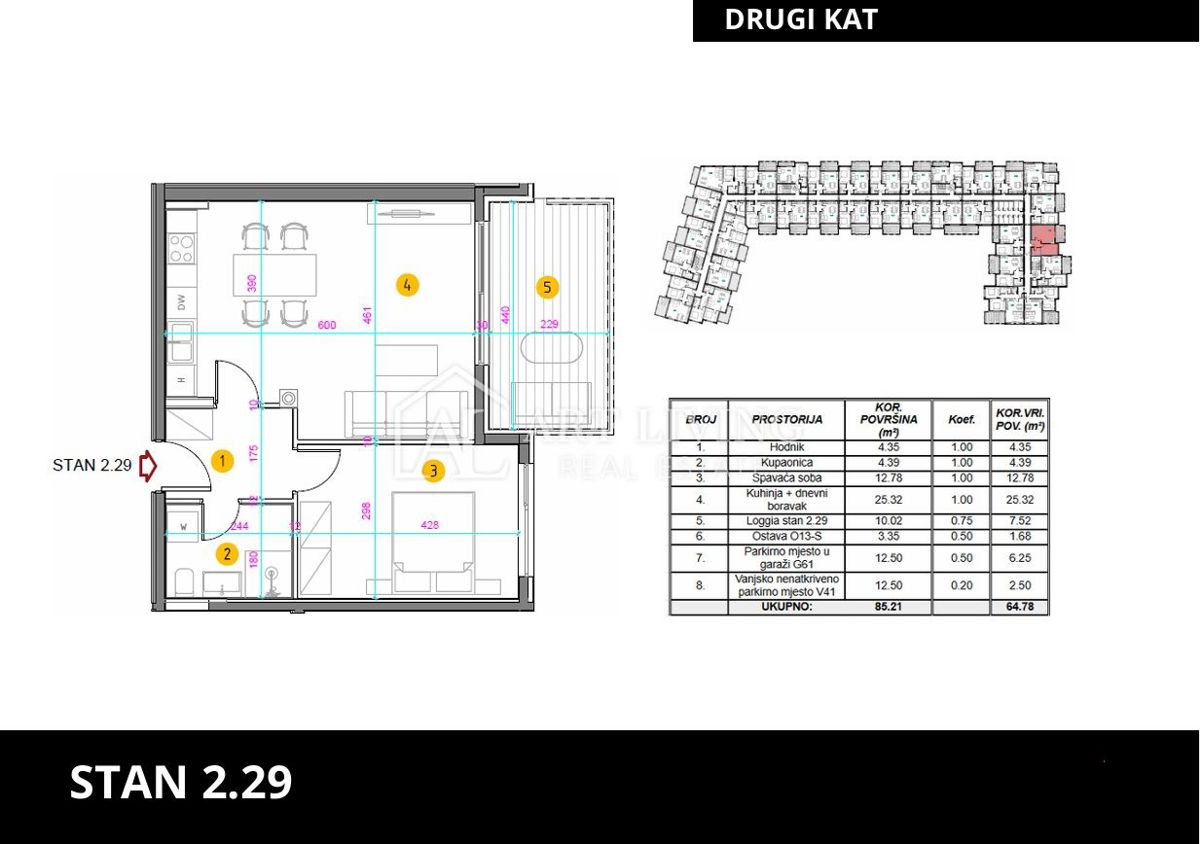 Istra, Umag - atraktivno enosobno stanovanje v 2. nadstropju na TOP lokaciji