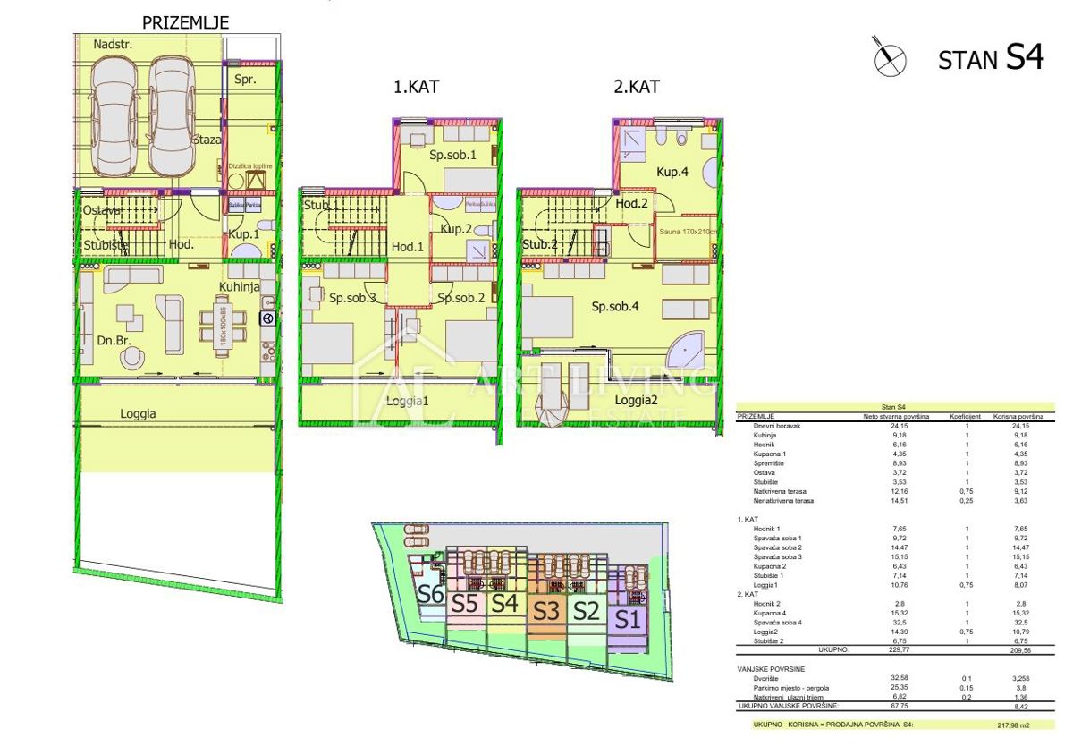 Umag, okolica – Ekskluzivna vrstna vila v novogradnji, v prvi vrsti ob morju