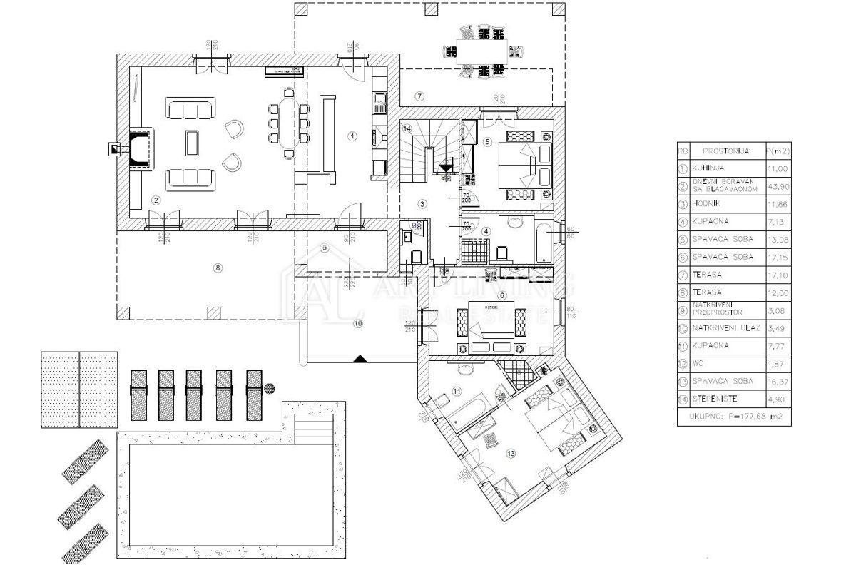 Poreč, okolica - razkošna rustikalna vila z bazenom - PRILOŽNOST
