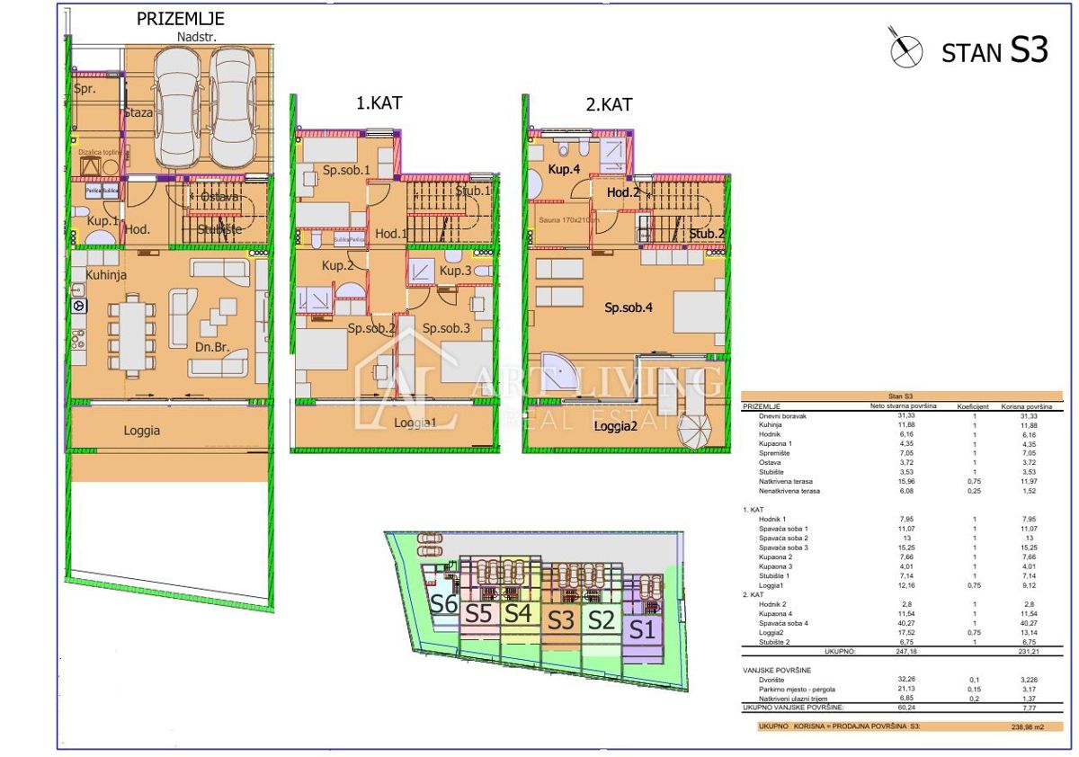 Umag, okolica – Luksuzna vrstna vila v novogradnji, 180 m od morja