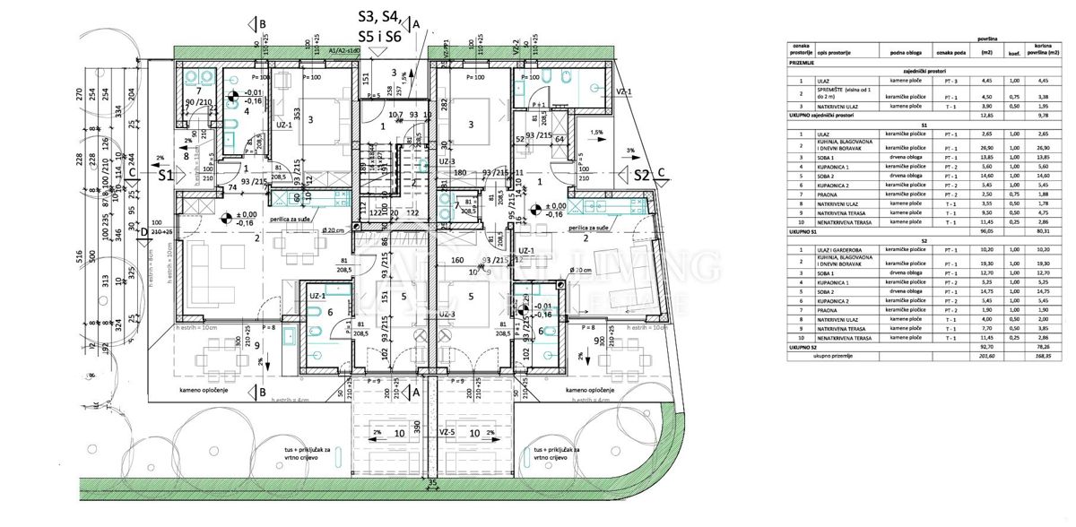 Umag, okolica – dvosobno stanovanje z veliko pripadajočo zelenico, 600 m od morja