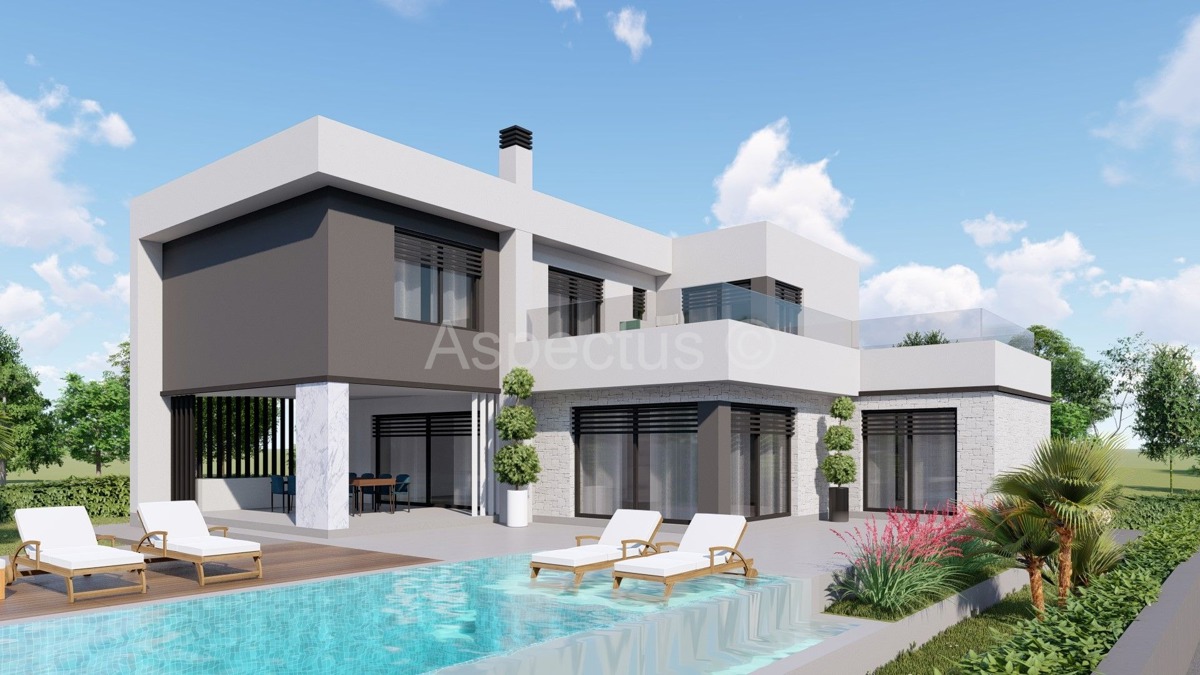 Nova kuća s bazenom u izgradnji | nadomak Pule, Marčana