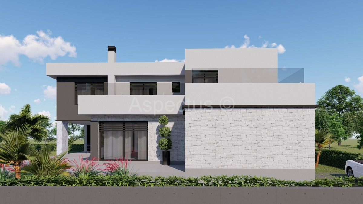 Nova kuća s bazenom u izgradnji | nadomak Pule, Marčana