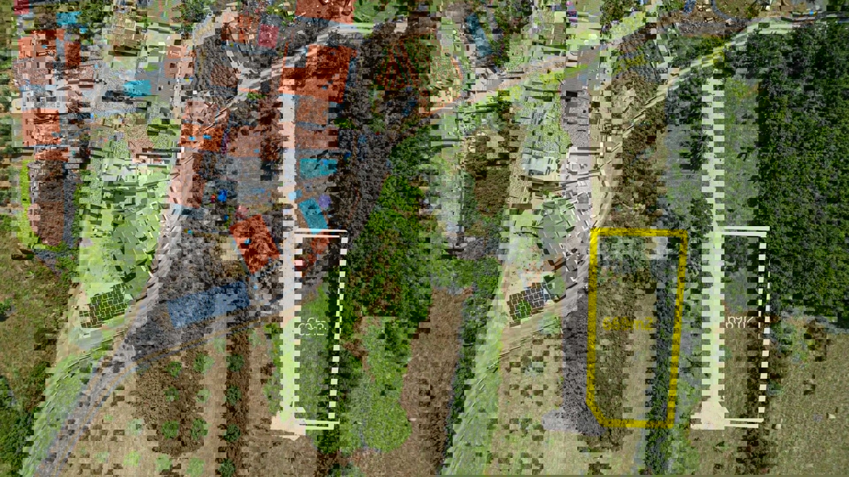 Gradbena parcela z idejnim projektom, Krnica | Istra