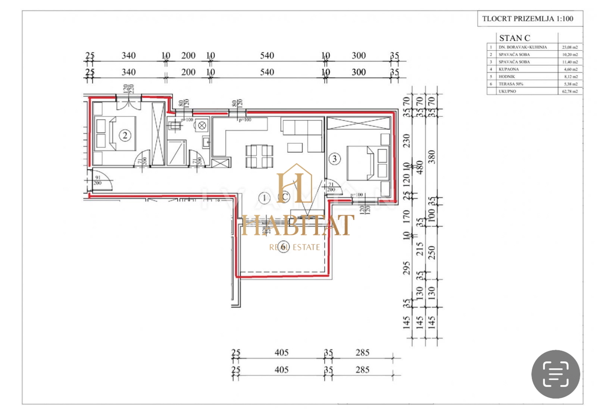 Istra, Tar, 2SS+DB, 63m2, dvorišče 182m2, novogradnja, 2 parkirni mesti