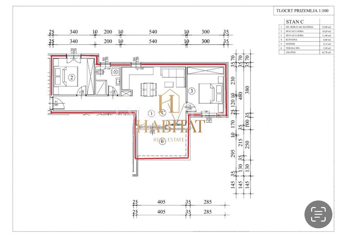 Istra, Tar, 2SS+DB, 63m2, dvorišče 182m2, novogradnja, 2 parkirni mesti