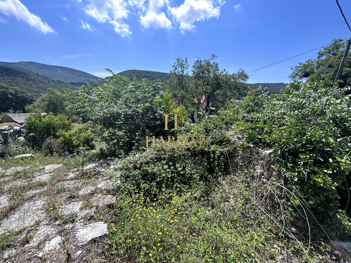 Dalmacija, Hvar, Dol Sv.Ana, hiša 46m2 z zazidljivo parcelo 650m2