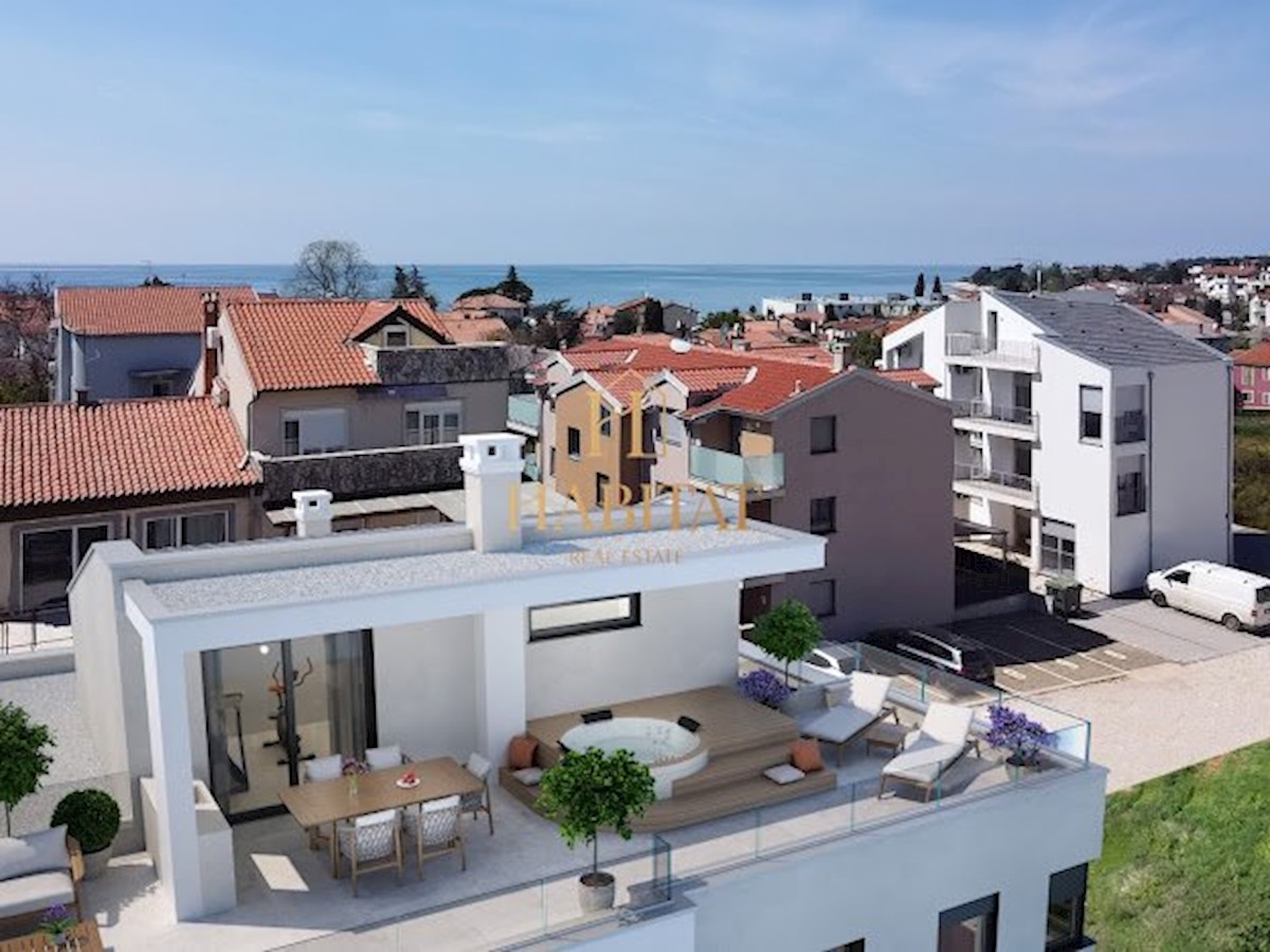 Istra, Zambratija, 2 SS + DB, penthouse 150m2, 3 parkirna mesta, 300m od morja