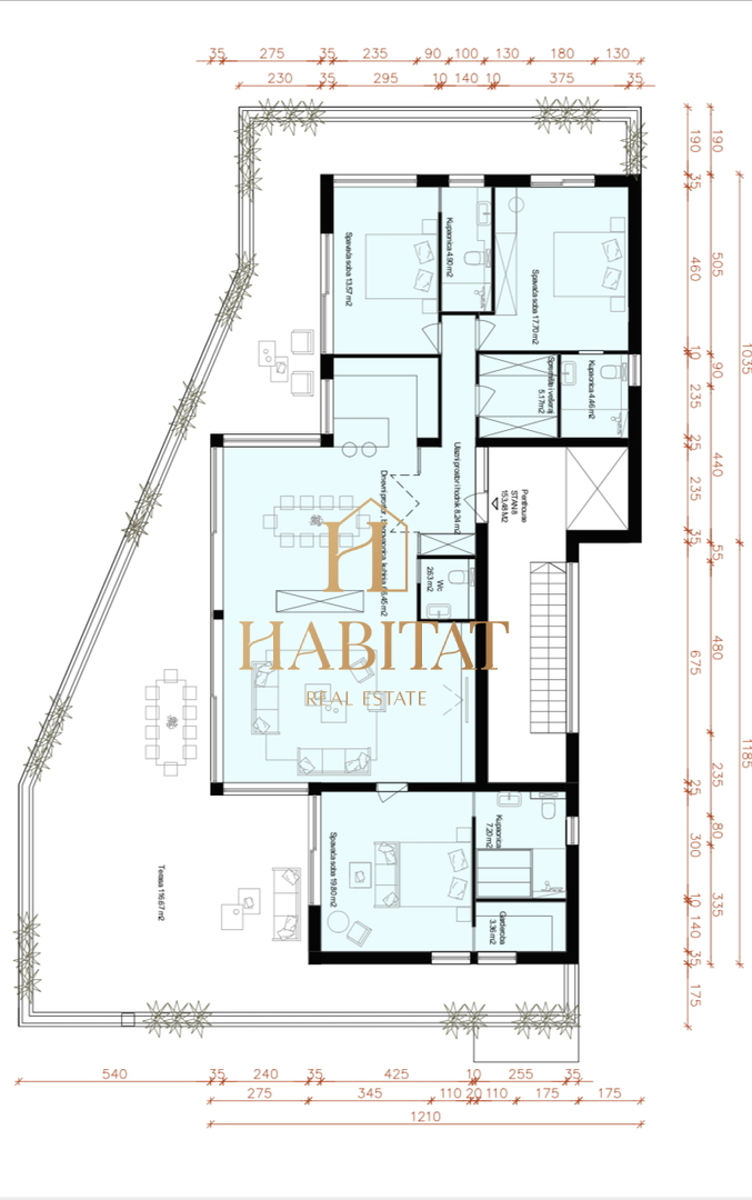 Istra, Tar-Vabriga, Penthouse, 212 m2