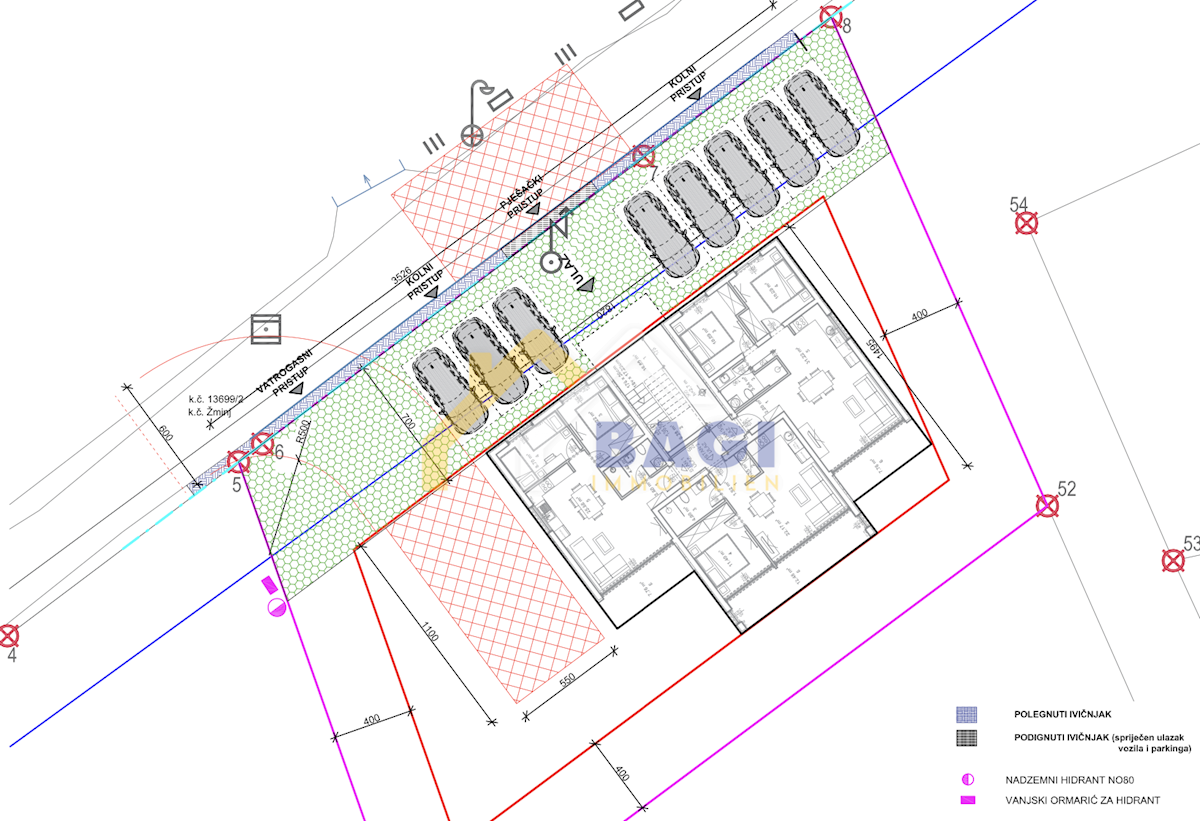 Žminj-novogradnja 55,74 m2-pritličje-vrt