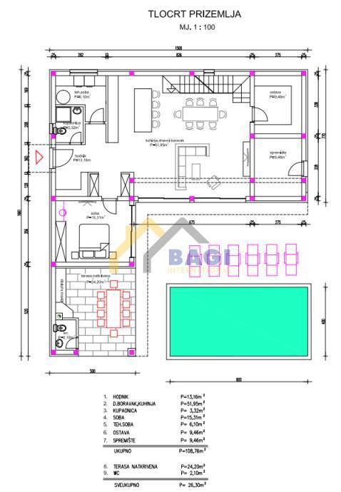 Gradbena zemljišča Rebići, Barban, 1.300m2