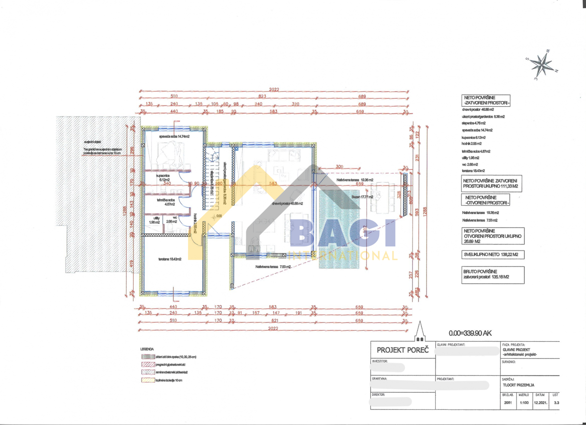 Zemljišče z gradbenim dovoljenjem – Vižinada