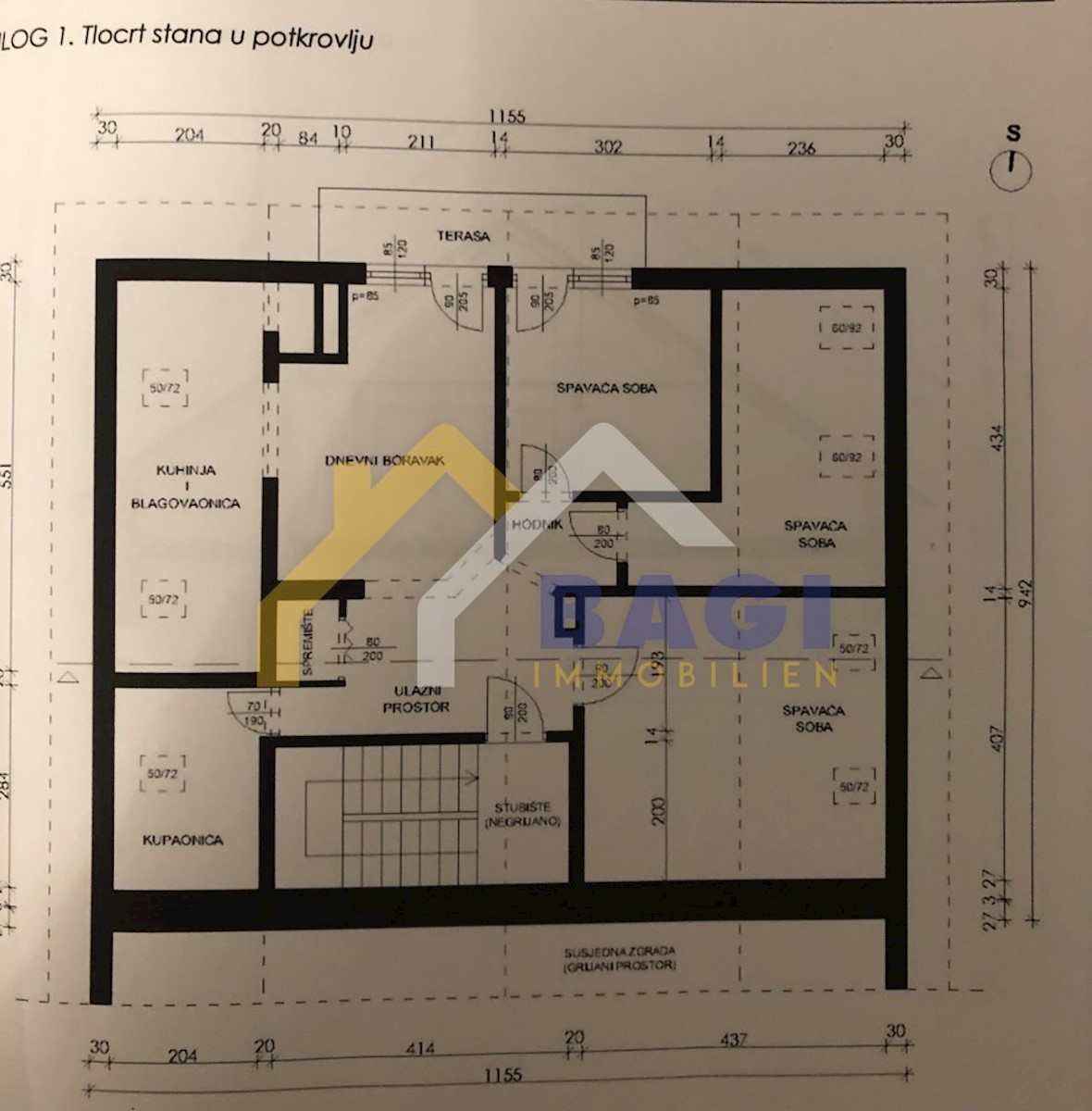 Apartmaj Trešnjevka, Trešnjevka - Sjever, 80m2