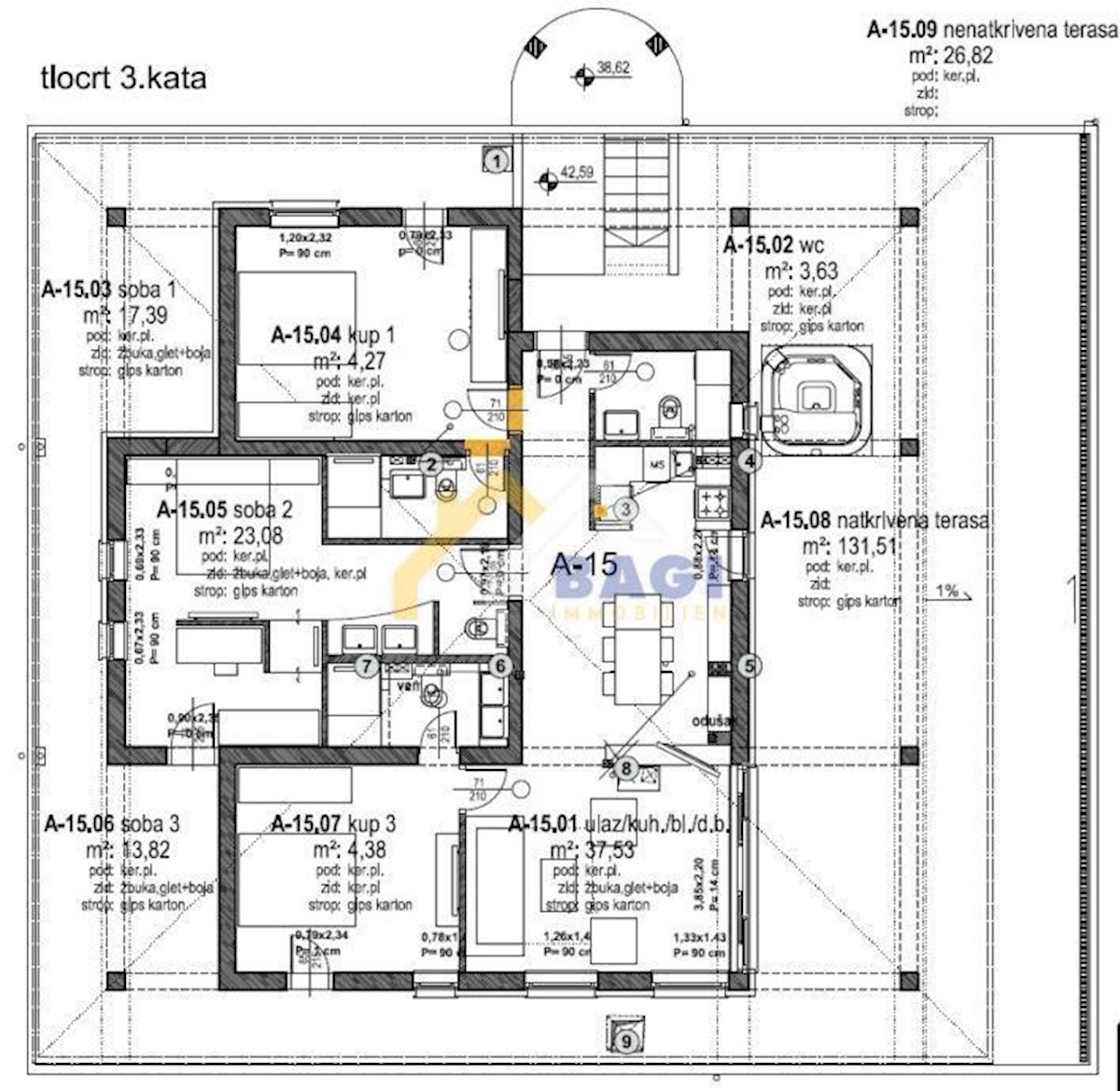 Apartmaj Jezera, Tisno, 185m2