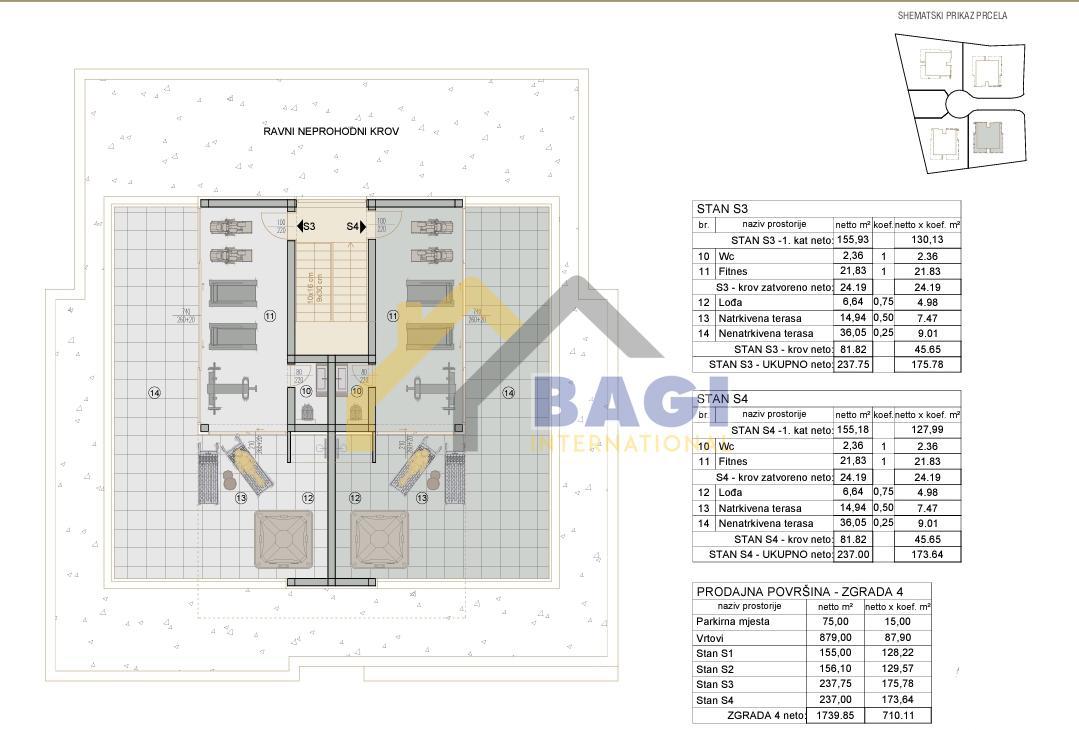 ROVINJ - LUKSUZNO STANOVANJE S STREŠNO TERASO 237,75 m2