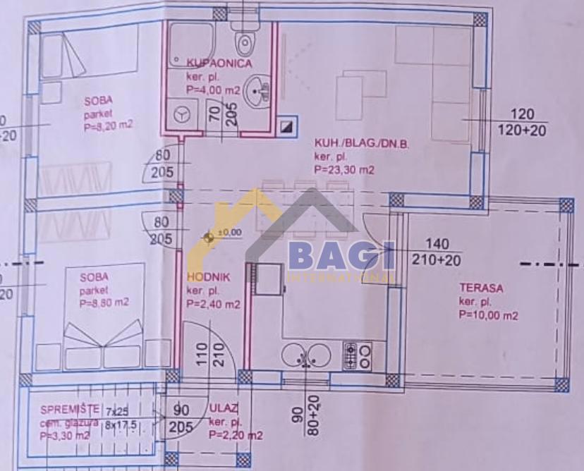 Hiša Pridraga, Novigrad, 116,92m2