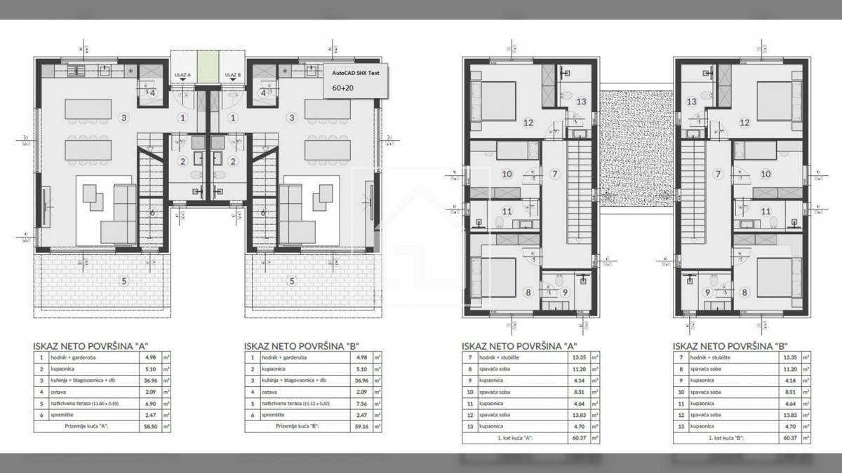 Hiša MEDULIN , HIŠA , PRODAJA , NOV PROJEKT V IZGRADNJI , CENA ZA ROH BAU FAZO