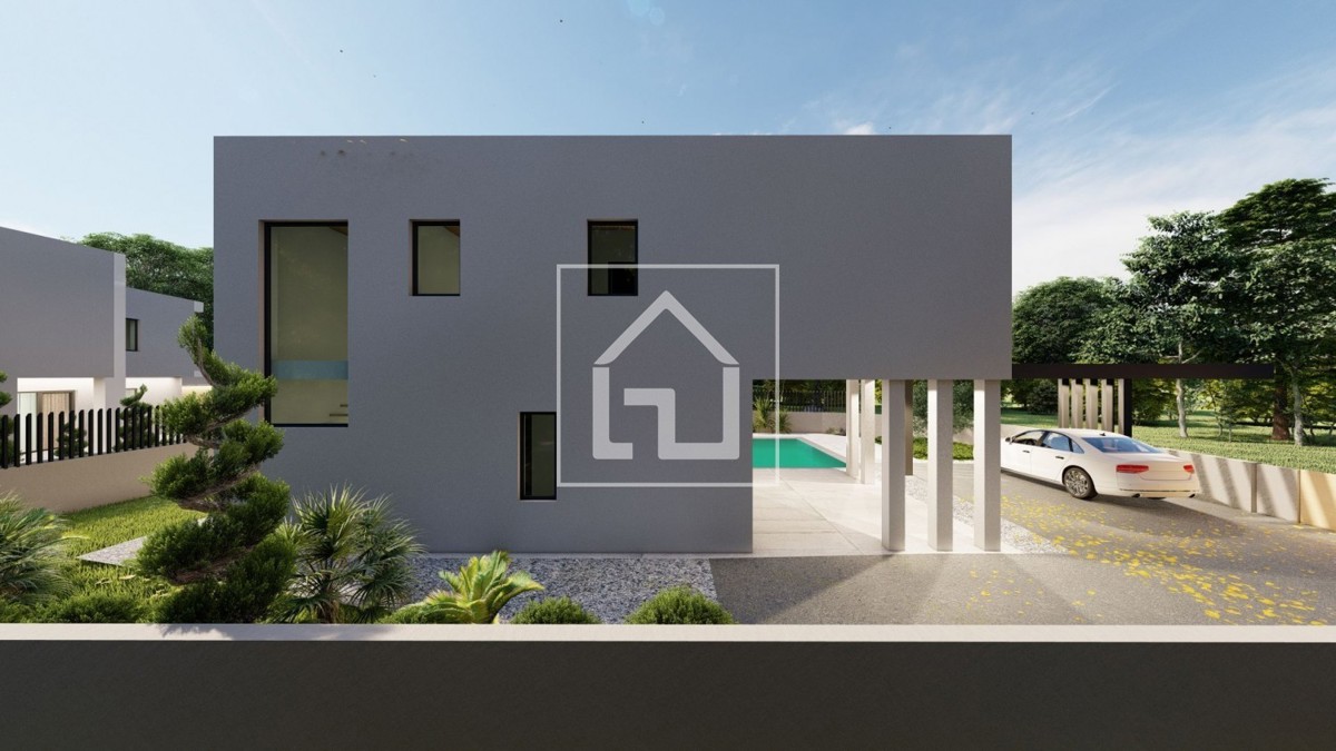 Hiša Pomer, hiša z bazenom, pogled na morje.Ili samo parcela sa plaćenim komunalijama i priključcima