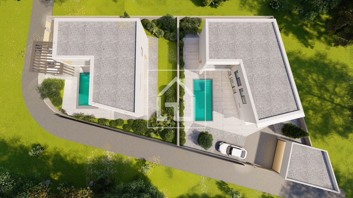 Hiša Pomer, hiša z bazenom, pogled na morje.Ili samo parcela sa plaćenim komunalijama i priključcima